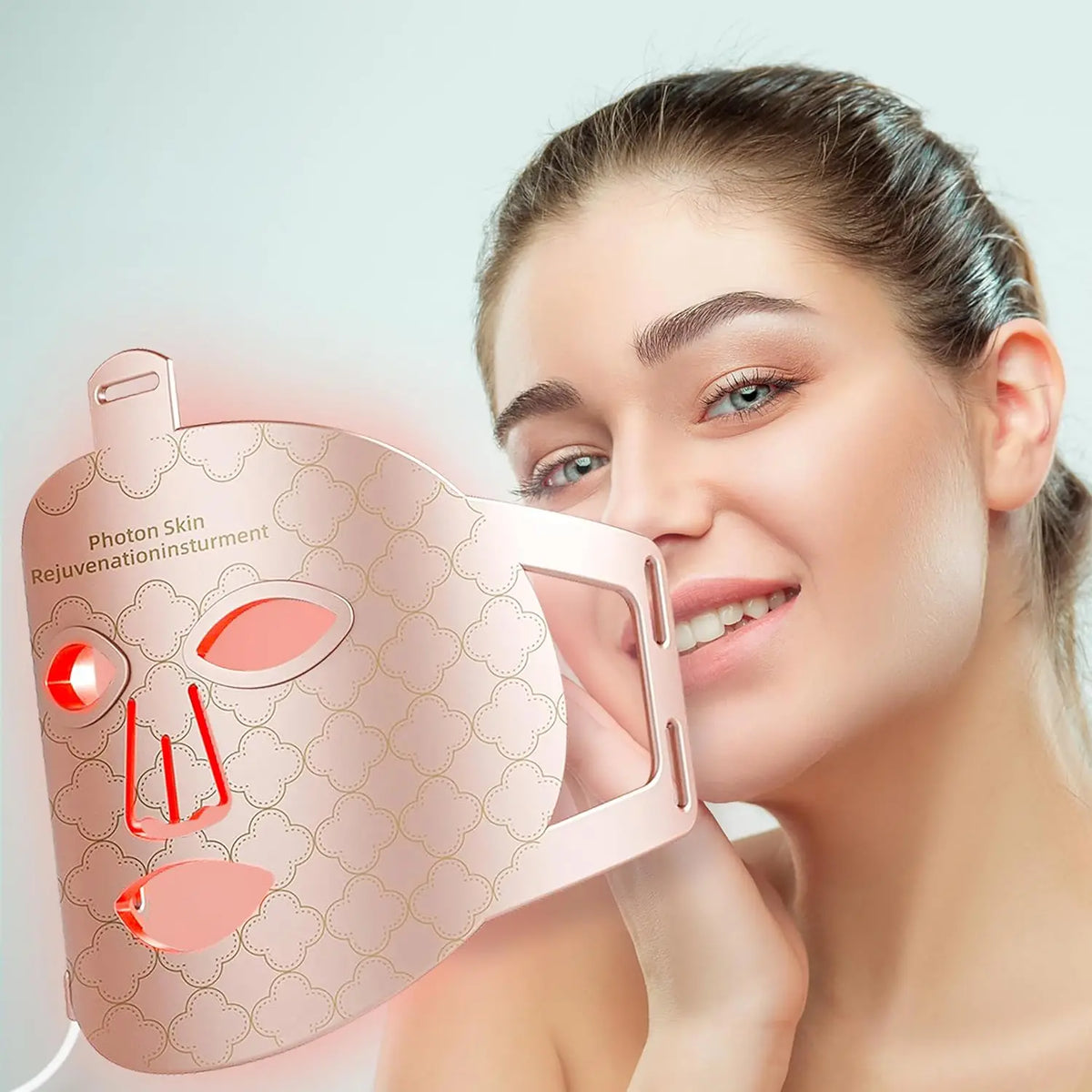 Máscara Facial LED de Silicona Flexible