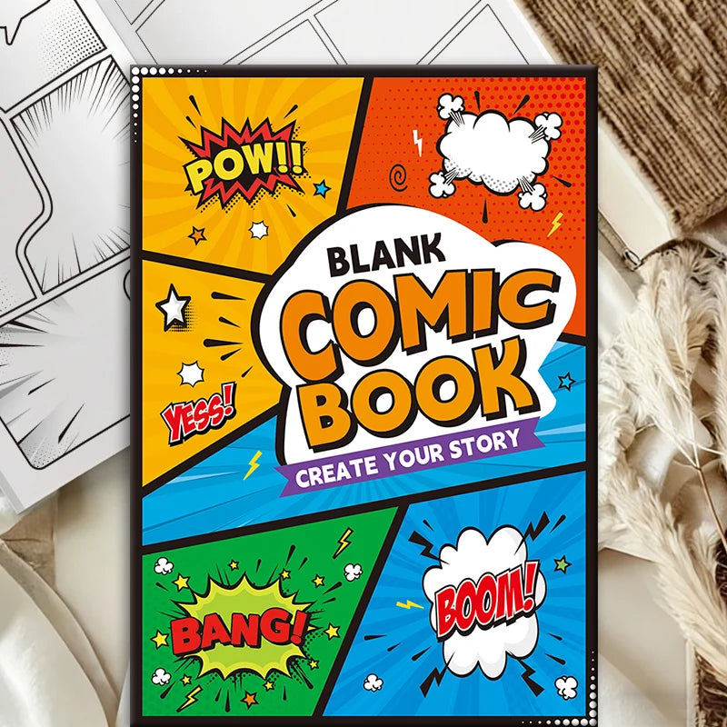 Libro para Colorear de Cómic y Crear Historias
