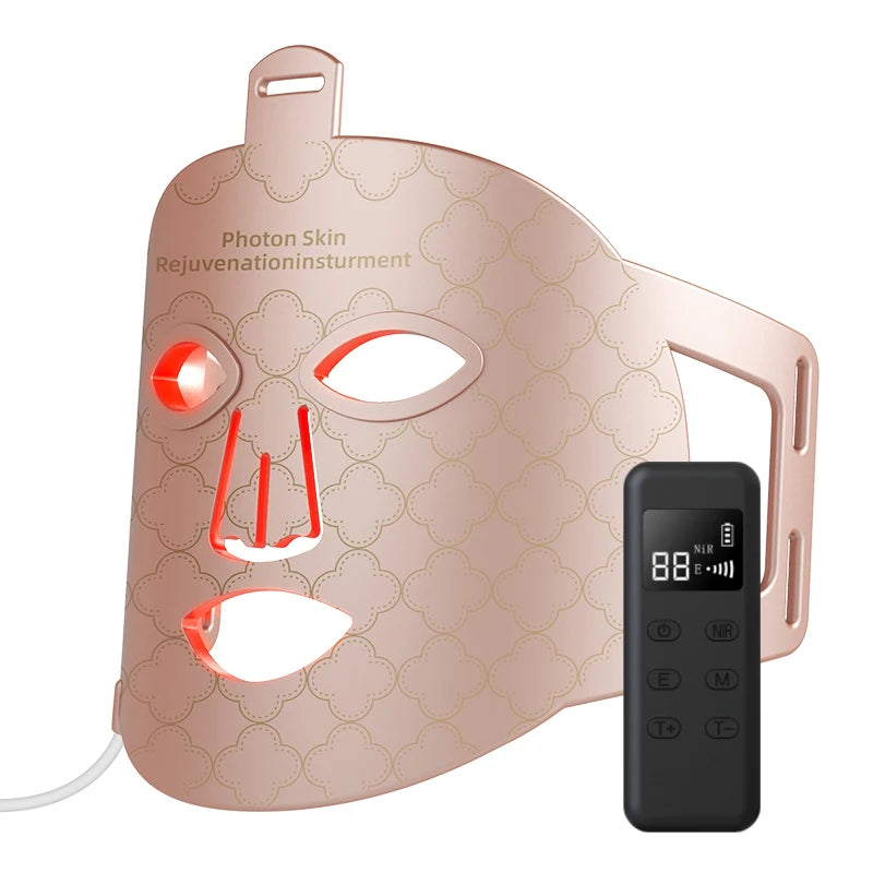 Máscara Facial LED de Silicona Flexible